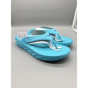Hoka Ora Recovery Flip Thong Sandal Scuba Blue Bellwether Mens 12 Comfort Slides